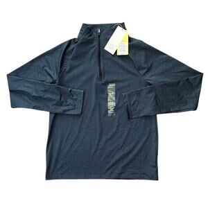 NWT All In Motion 1/4 Zip Long Sleeve Gray Athletic Top Large 10/12